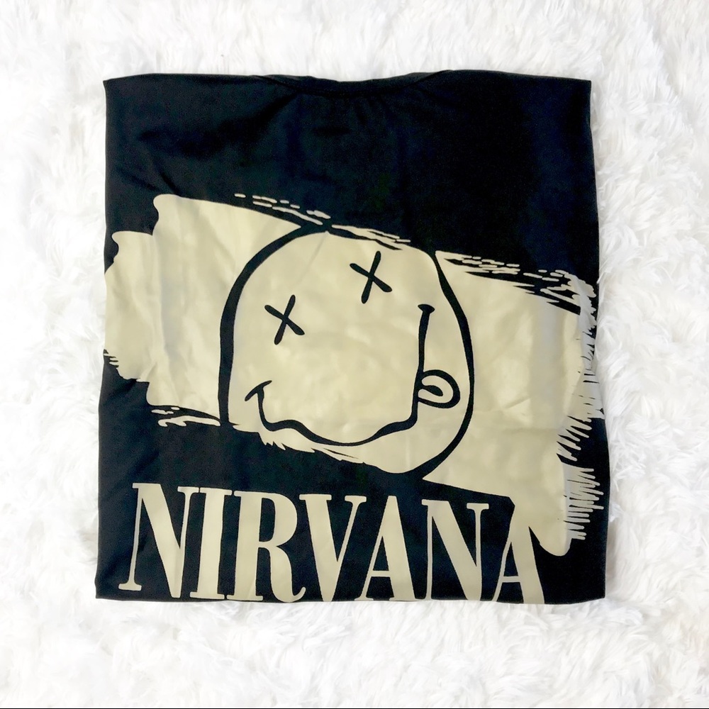 Nirvana moisture wicking large logo T-shirt